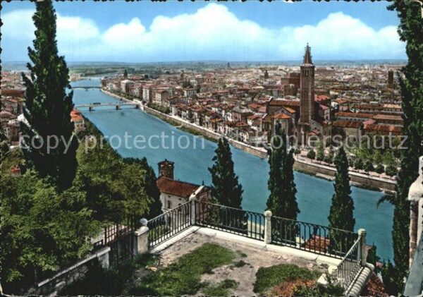 Verona Veneto Panorama coll Adige