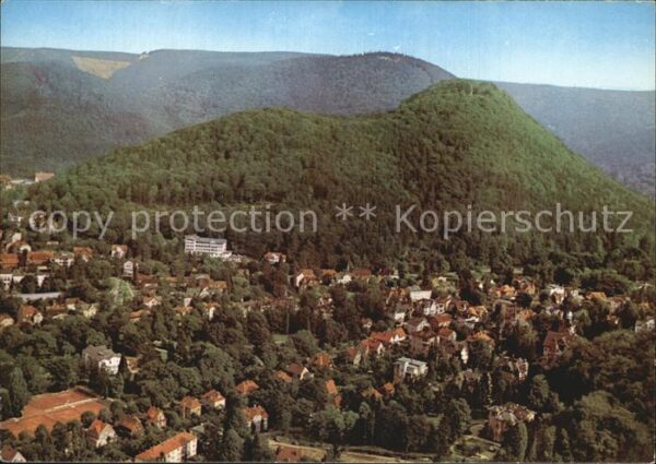 Bad Harzburg Sanatorium am Burgberg Fliegeraufnahme