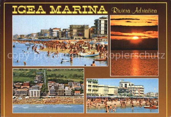 Igea Marina Strandpartien Sonnenuntergang