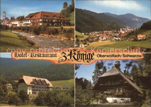 Oberwolfach Hotel Restaurant z Könige Ortsansicht