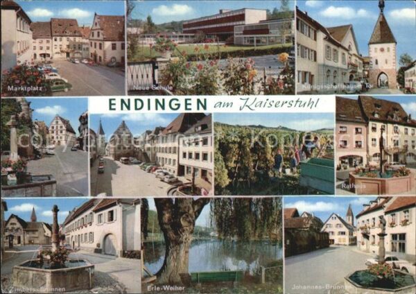 Endingen Kaiserstuhl Marktplatz Schule Königsschaffhausen To