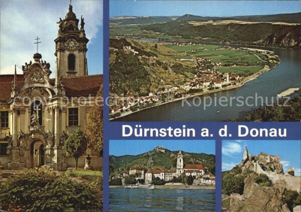 Duernstein Wachau Stiftshof Prunkportal Fliegeraufnahme T