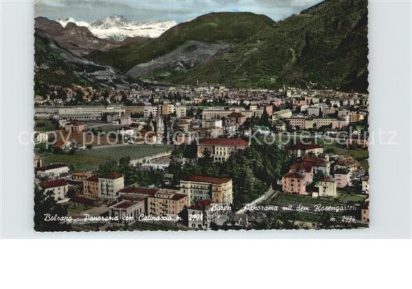 Bolzano Panorama mit dem Rosengarten