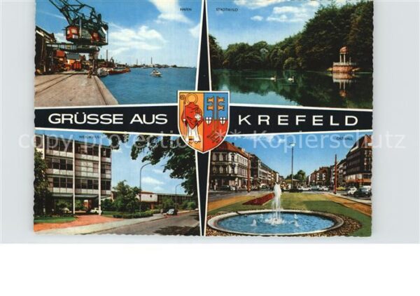Krefeld Hafen Stadtwald Webeschule Ostwall Spri