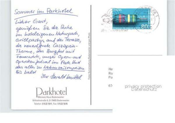 Badenweiler Cassiopeia Therme Parkhotel Weisses Hau – Bild 2