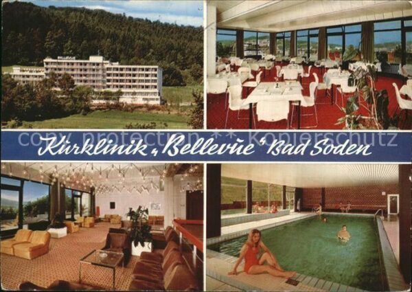 Bad Soden-Salmuenster Kurklinik Bellevue Speisesaal Aufenthal