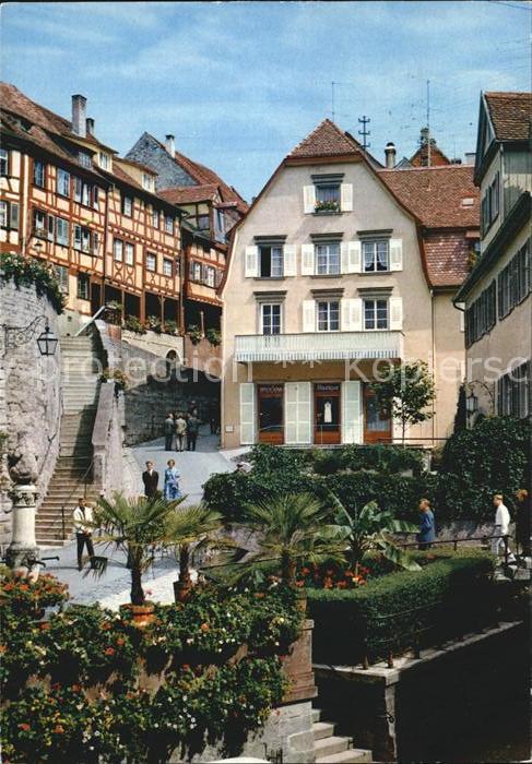 Meersburg Bodensee Steigstrasse beim Bärenbrunnen