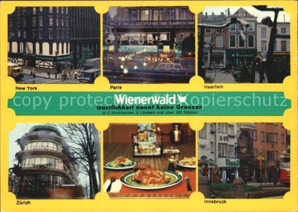 Wienerwald in New York Paris Haarlem Zürich Innsbr
