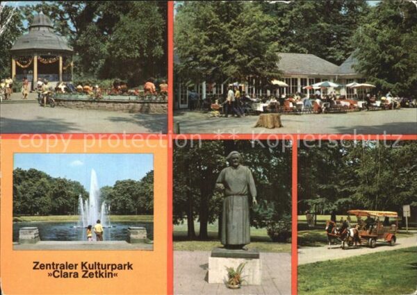 Leipzig Kulturplatz Clara Zetkin Denkmal Pferde