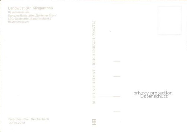 Landwuest Bauernmuseum Konsum Gaststätte Goldener – Bild 2