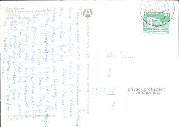 Luisenthal Ohratalsperre FDGB Erholungsheim Adolf – Bild 2