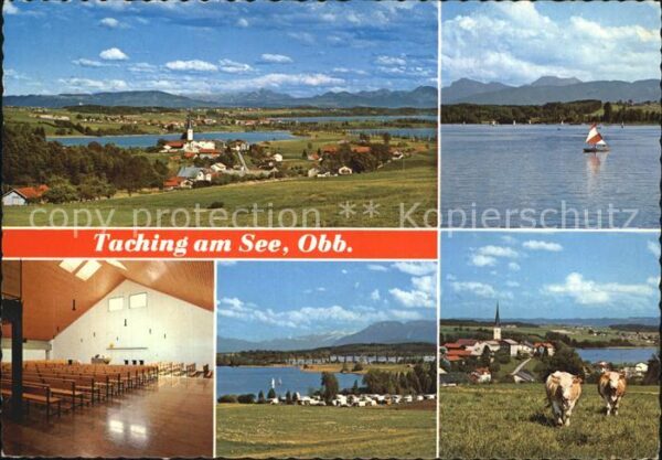 Taching See Salzkammergut Berge Neue Pfarrkirche Ca