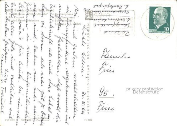 Friedrichroda FDGB Heim Walter Ulbricht Kurpark Schlo – Bild 2