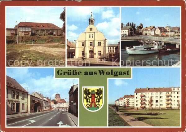 Wolgast Mecklenburg-Vorpommern HOG Vier Jahreszeiten Rathaus Stadtblic