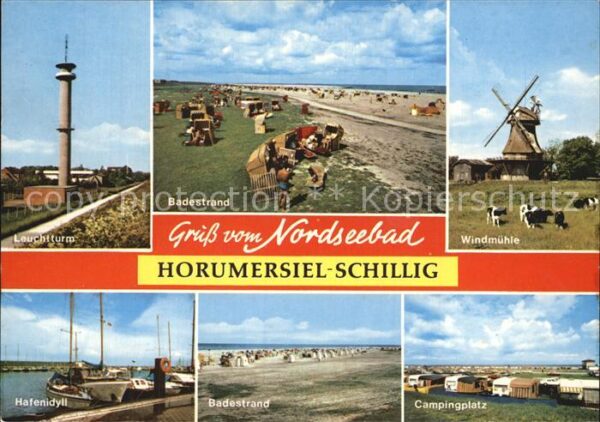 Schillig Nordseebad Leuchtturm Badestrand Windmühle Hafenid