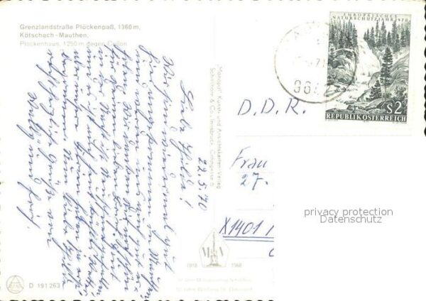 Koetschach-Mauthen Kaernten Plöckenhaus Grenzlandstrasse Plöckenpas – Bild 2