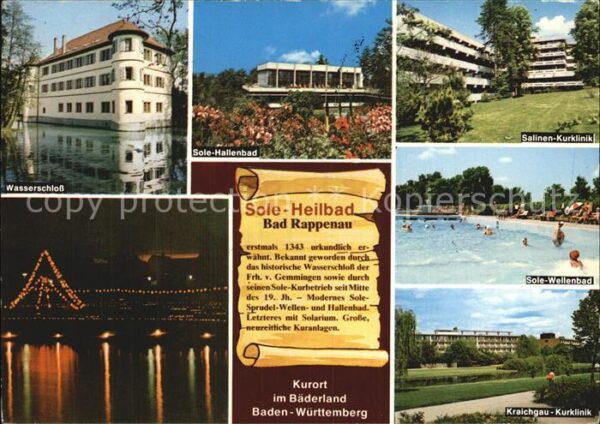 Bad Rappenau Wasserschloss Sole Hallenbad Salinen Ku