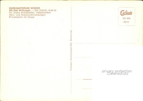 Bad Wildungen Kursanatorium Wicker – Bild 2