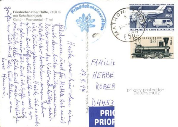 Friedrichshafener  Huette mit Schafbichljoch Galtür Paznauntal – Bild 2