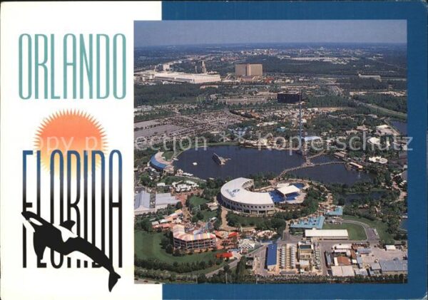 Orlando Florida Aerial view Theme Parks Convention Cent