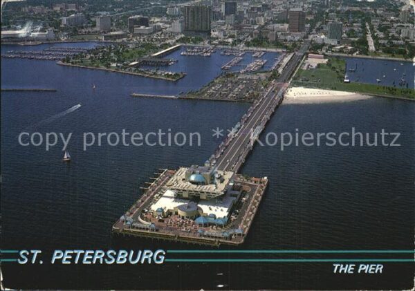 St Petersburg Florida The Pier Air view