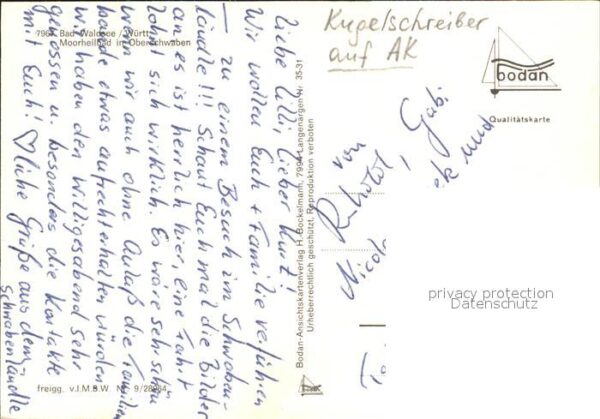 Bad Waldsee Maximiliansbad Elisabethenbad Fliegerau – Bild 2