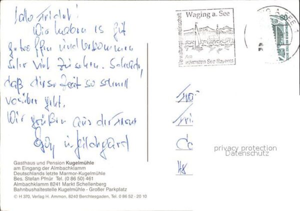 Markt Schellenberg Almbachklamm Kugelmühle Wasserfall – Bild 2