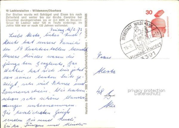 Wildemann Lachterstollen Details – Bild 2