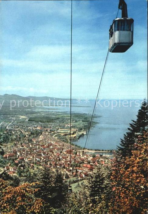 Bregenz Vorarlberg Bodensee mit Pfänderbahn