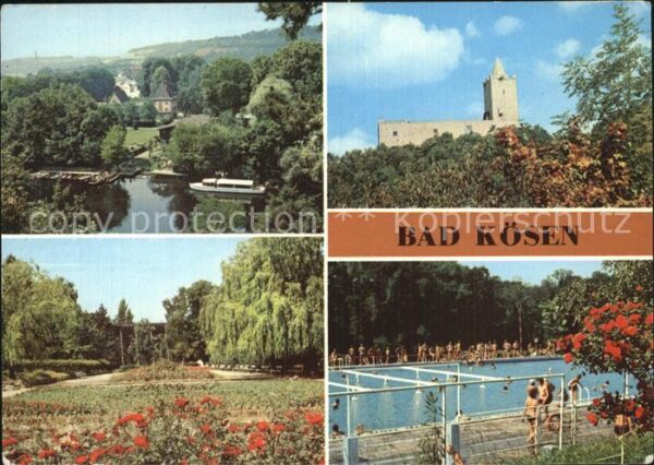 Bad Koesen Dampferanlegestelle Rudelsburg Park am