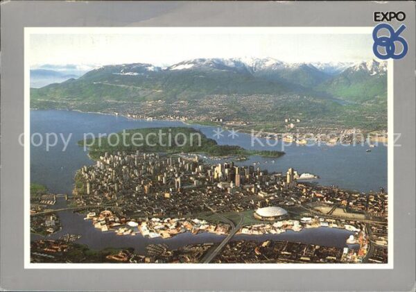 Vancouver British Columbia Air view Expo 86 Fairsite
