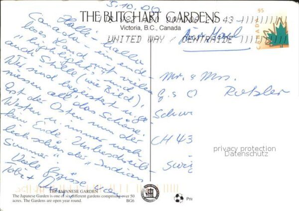 Victoria British Columbia The Butchart Gardens – Bild 2