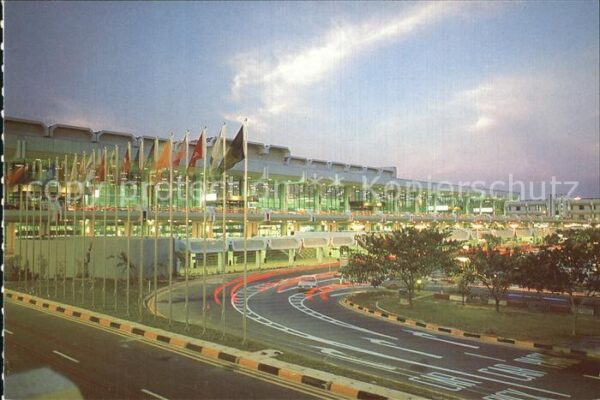 Singapore International Airport Night view