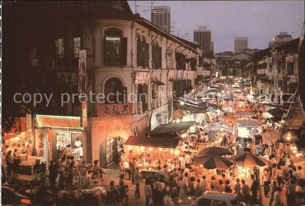 Singapore Street Stalls Selling