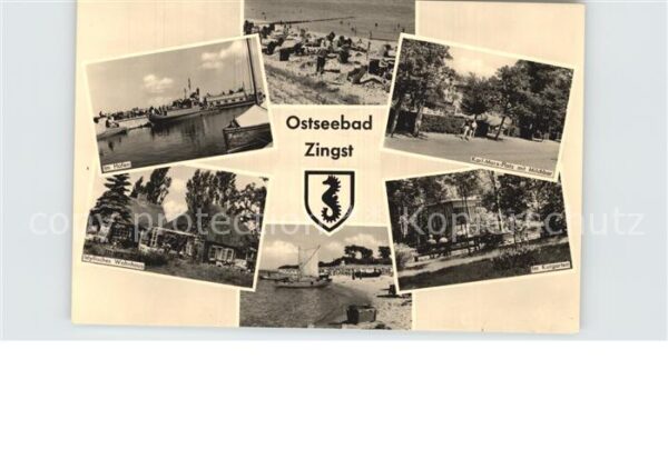 Zingst Ostseebad Hafen Strand Karl Marx Platz Milchbar R