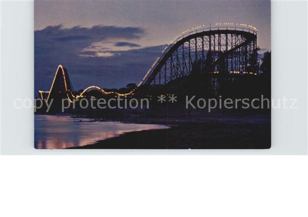 Ontario Canada Crysal Beach Comet Coaster at night