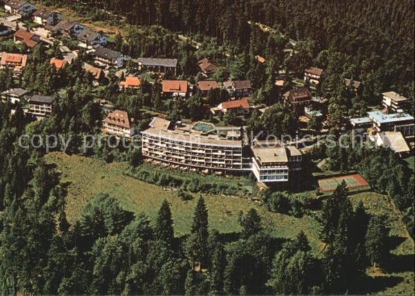 Bad Wildbad Blick auf den Sommerberg Fliegeraufnahm