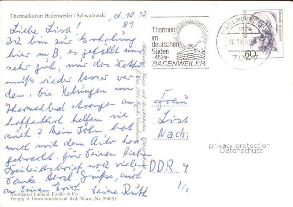 Badenweiler Burgruine Thermalkurort Schwarzwald Fli – Bild 2