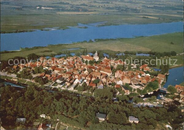 Hitzacker Elbe Blick auf die Altstadt Fliegeraufnahme