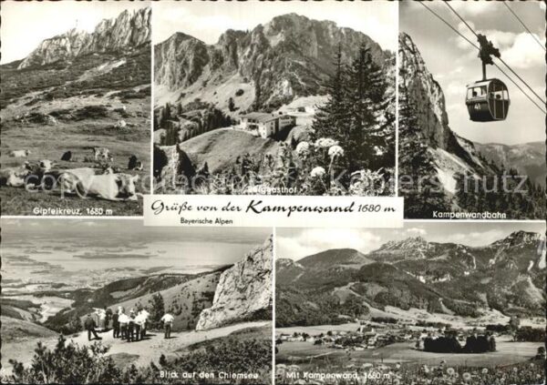 Kampenwand Chiemgau Gipfelkreuz Bergbahn Chiemsee Bayerisch