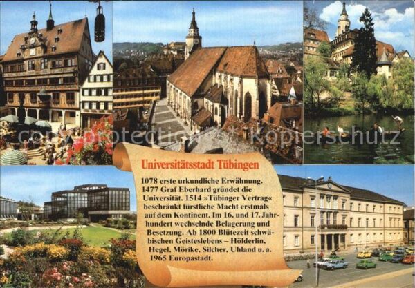 Tuebingen Teilansichten Universitätsstadt Geschic