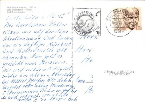 Oberstdorf Alpe Schrattenwang Almbauer – Bild 2