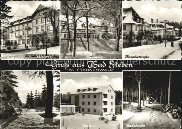 Bad Steben Kurhotel Kurhaus Strassenpartien Winter