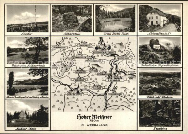 Hausen Witzenhausen Berggasthaus Hoher Meissner und Umgebun