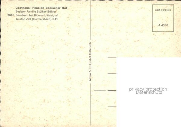 Prinzbach Gasthaus Pension Badischer Hof Gaststub – Bild 2