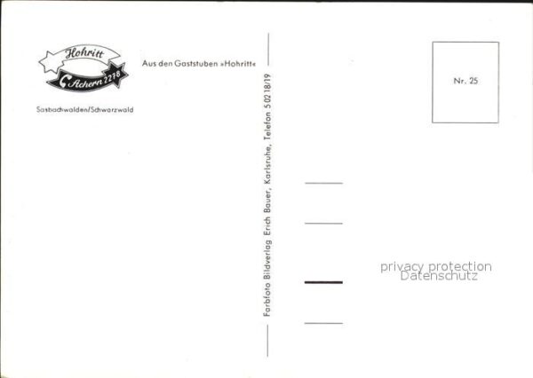 Sasbachwalden Gaststuben Hohritt – Bild 2