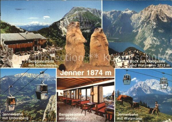 Jenner Berchtesgaden Berggaststätte mit Schneibstein Murmelt