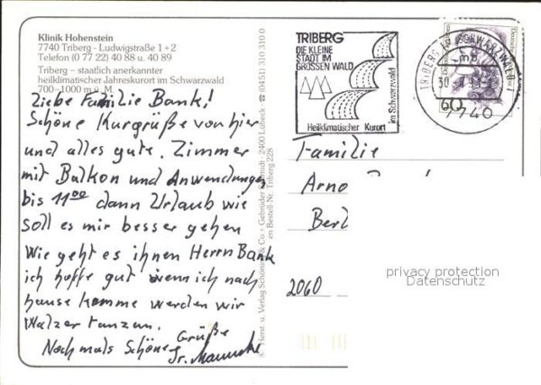 Triberg Schwarzwald Klinik Hohenstein Foyer Hallenbad – Bild 2