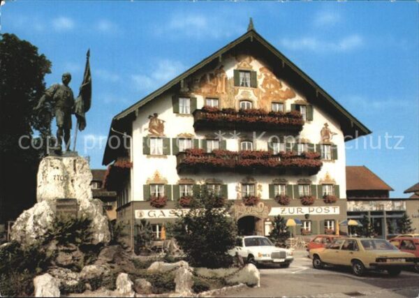 Kochel See Schmied von Kochel Denkmal Gasthof zur