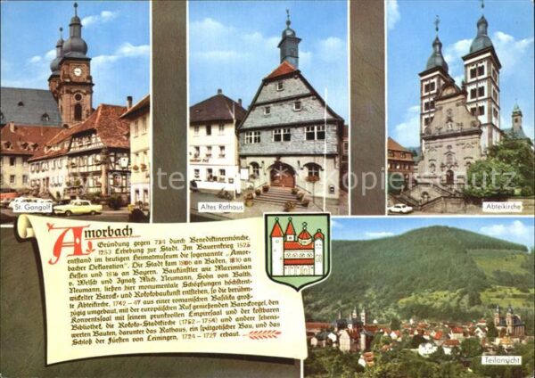 Amorbach Miltenberg St Gangolf Kirche Altes Rathaus Abteiki